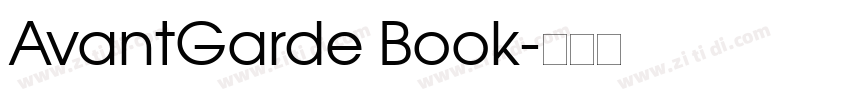 AvantGarde Book字体转换
